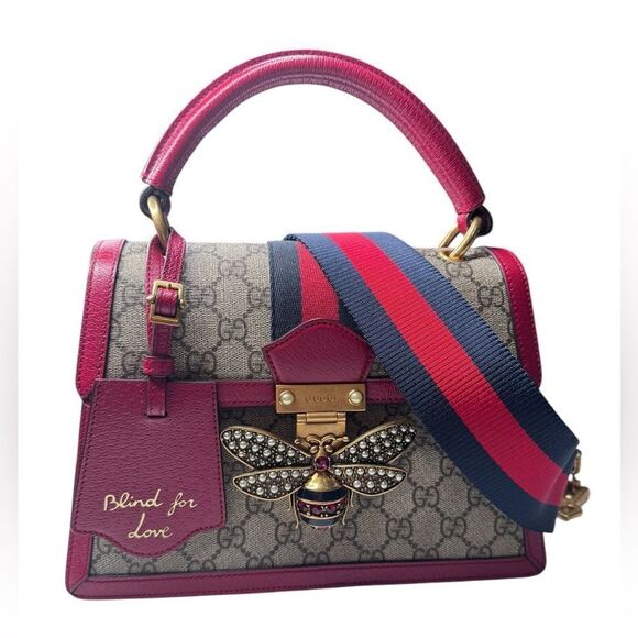 Gucci GG Supreme Monogram Small Queen Margaret Top Handle Bag - Picture 12 of 15